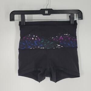 Lululemon Multi Cheetah Black Reversible High Rise Wunder Under Shorts 2